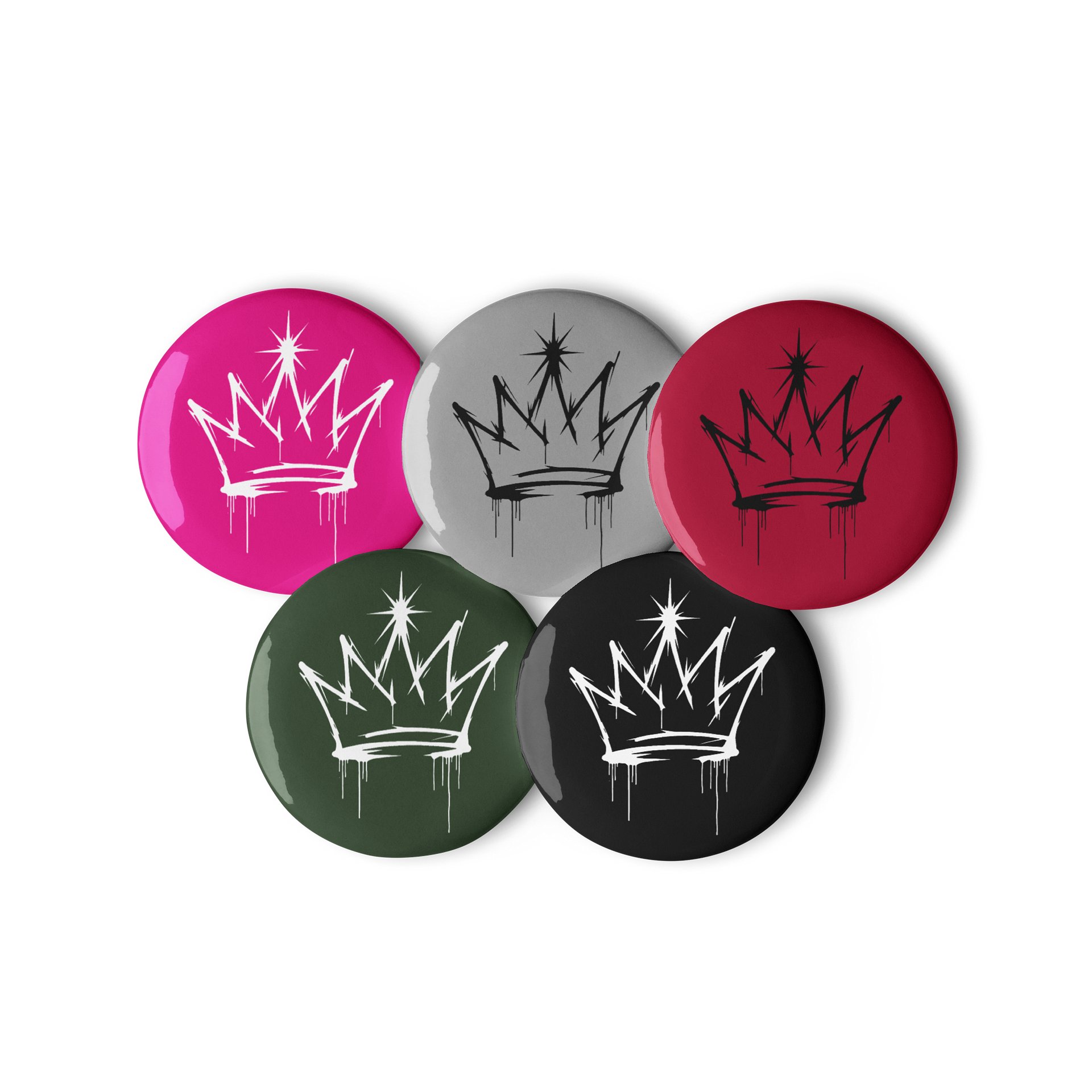 ONE KING Urban Crown Pin Buttons Set product image (2)