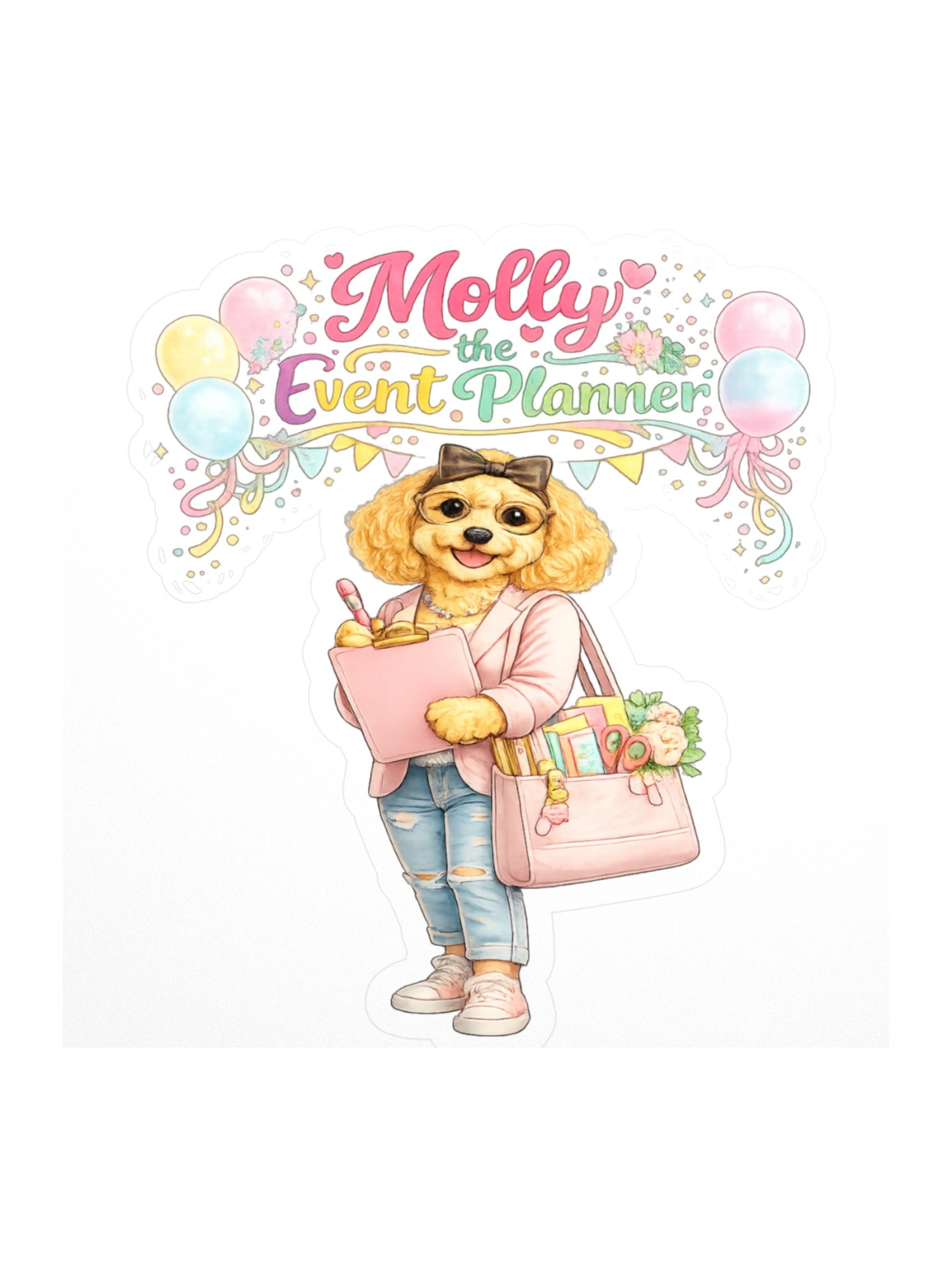 Molly the Event Planner Kiss Cut Sticker product image (1)