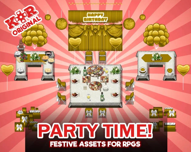 KR Party Time! Celebration Tileset for RPGs product image (1)