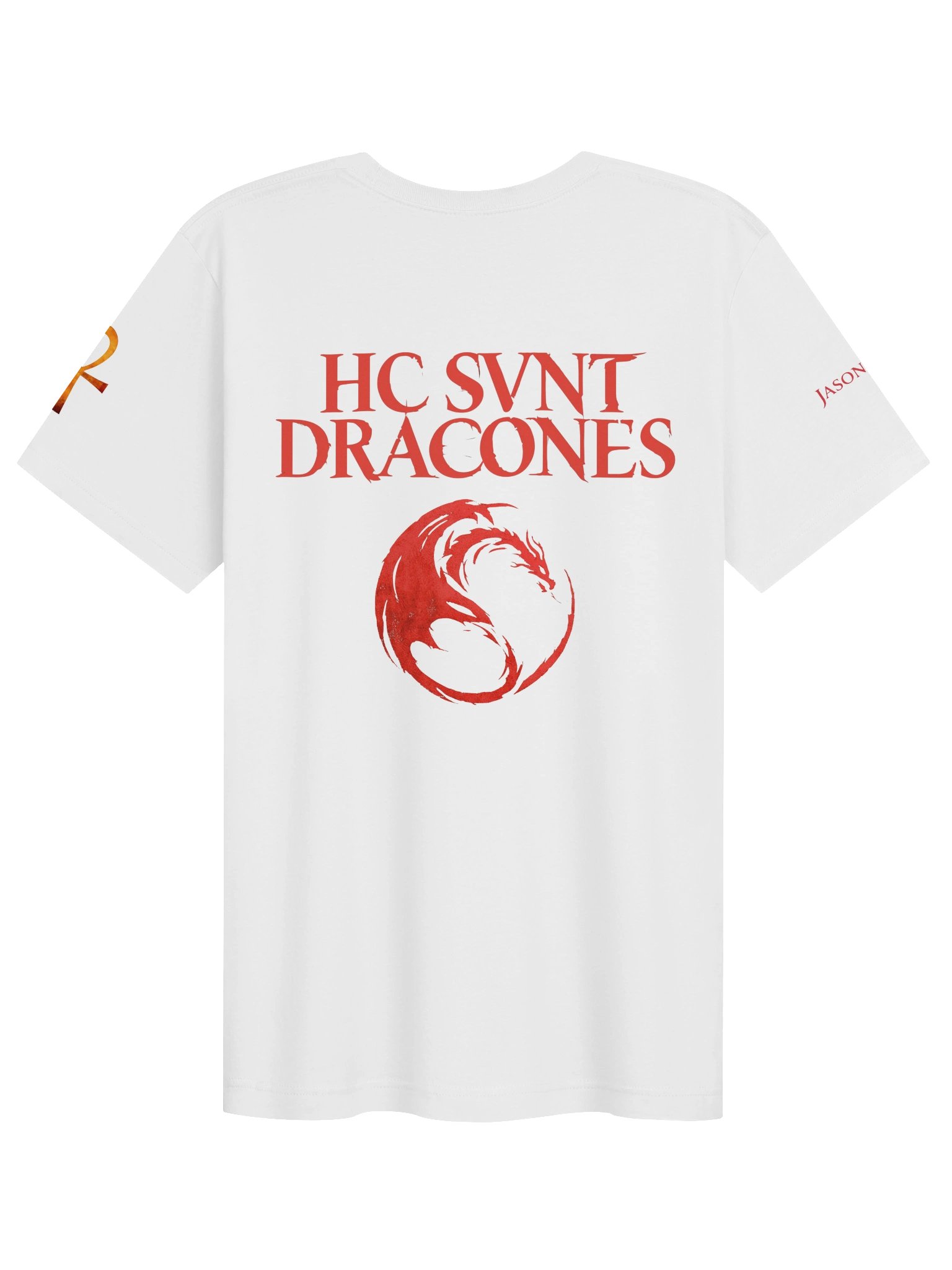 White HERE BE DRAGONS - Back product image (2)