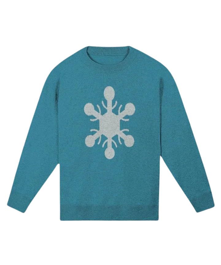 Snowflake Knitted Relaxed Sweater 2/2 product image (1)