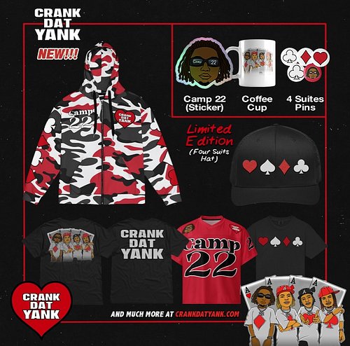 www.CrankdatYank.com ♠️♥️♣️♦️ STEP UP YOUR STYLE — GET THE DRIP BEFORE IT’S GONE.
DON’T MISS OUT. STAND OUT. CRANK DAT YANK 
...