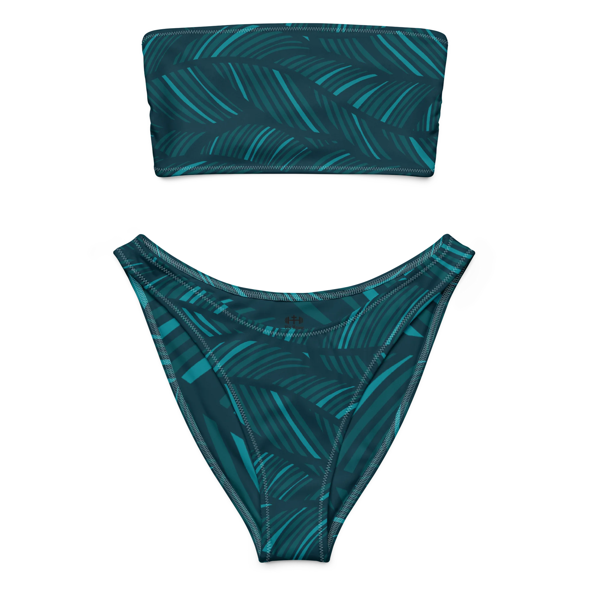 His House Womens Bandeau Bikini Set - Shadow Leaf product image (3)