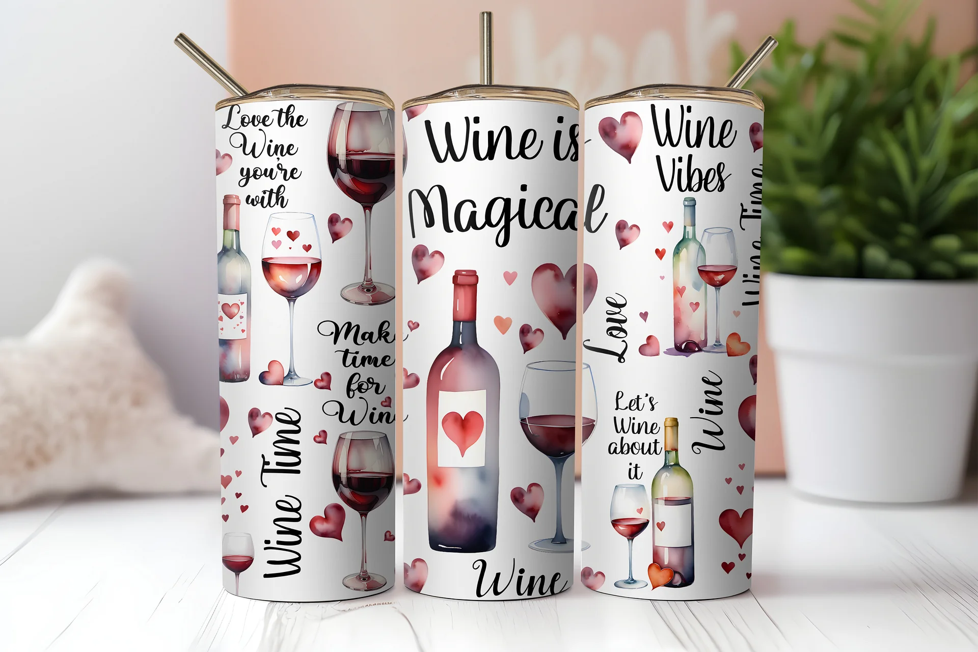 Heartfelt Cheers Stainless Steel Tumbler product image (2)