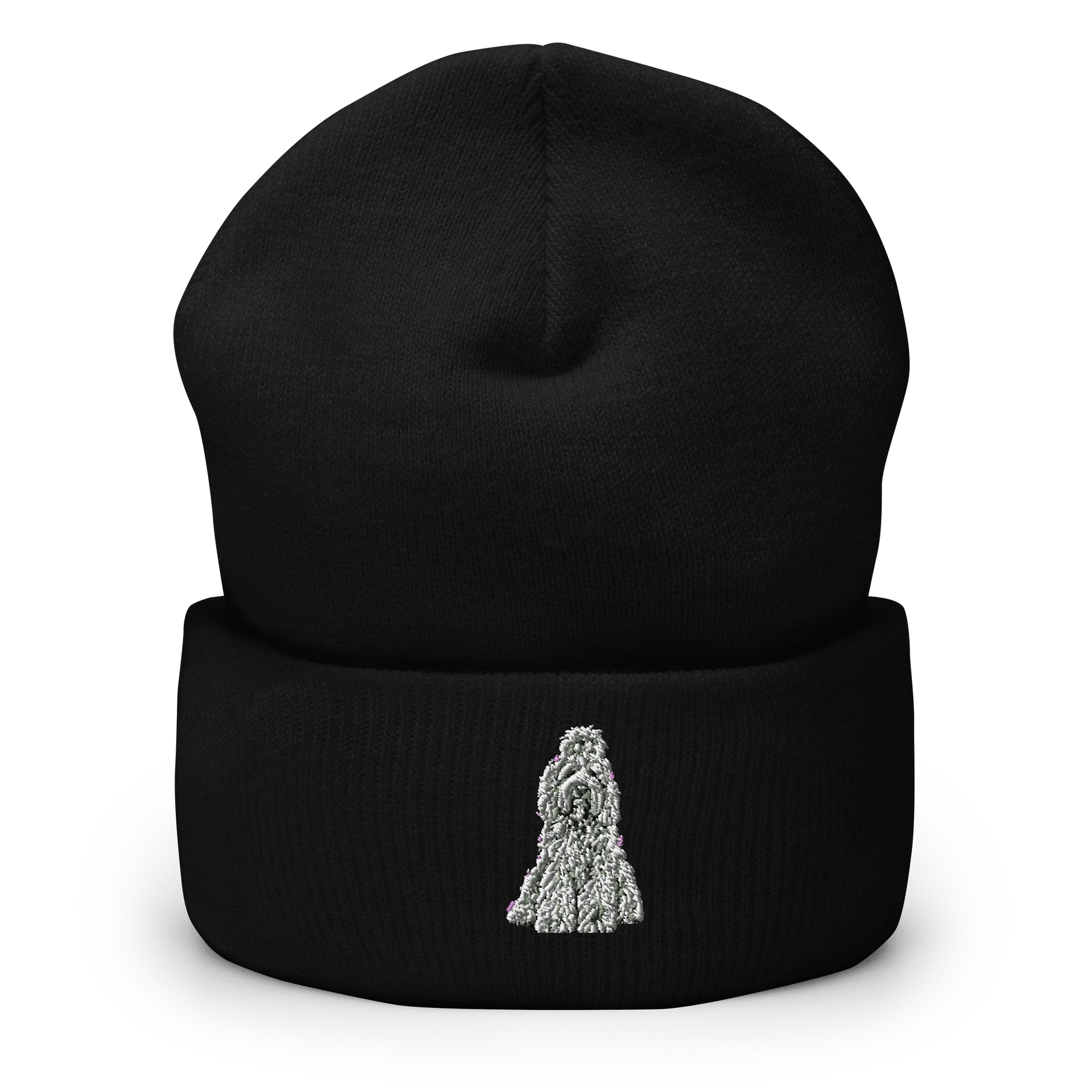 Fluffy Dog Bow Cuffed Beanie product image (1)