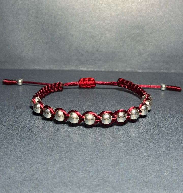 Burgundy | Silver Symmetrical Wrap product image (1)