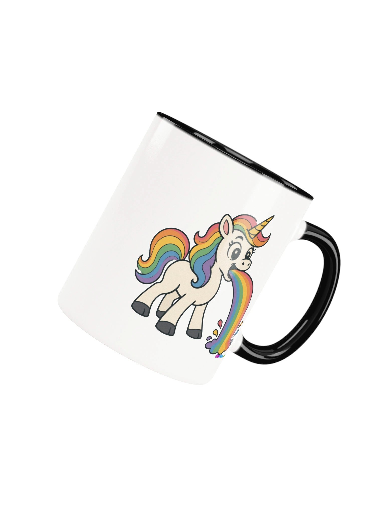 Puking Unicorn - Two Tone Coffee Mug product image (31)