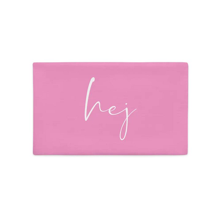 Hej SCANDI STATEMENT - Pink PREMIUM Pillow Case product image (1)