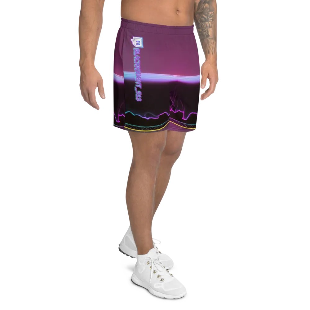 Blackknight513 All-Over Print Athletic Long Shorts product image (8)