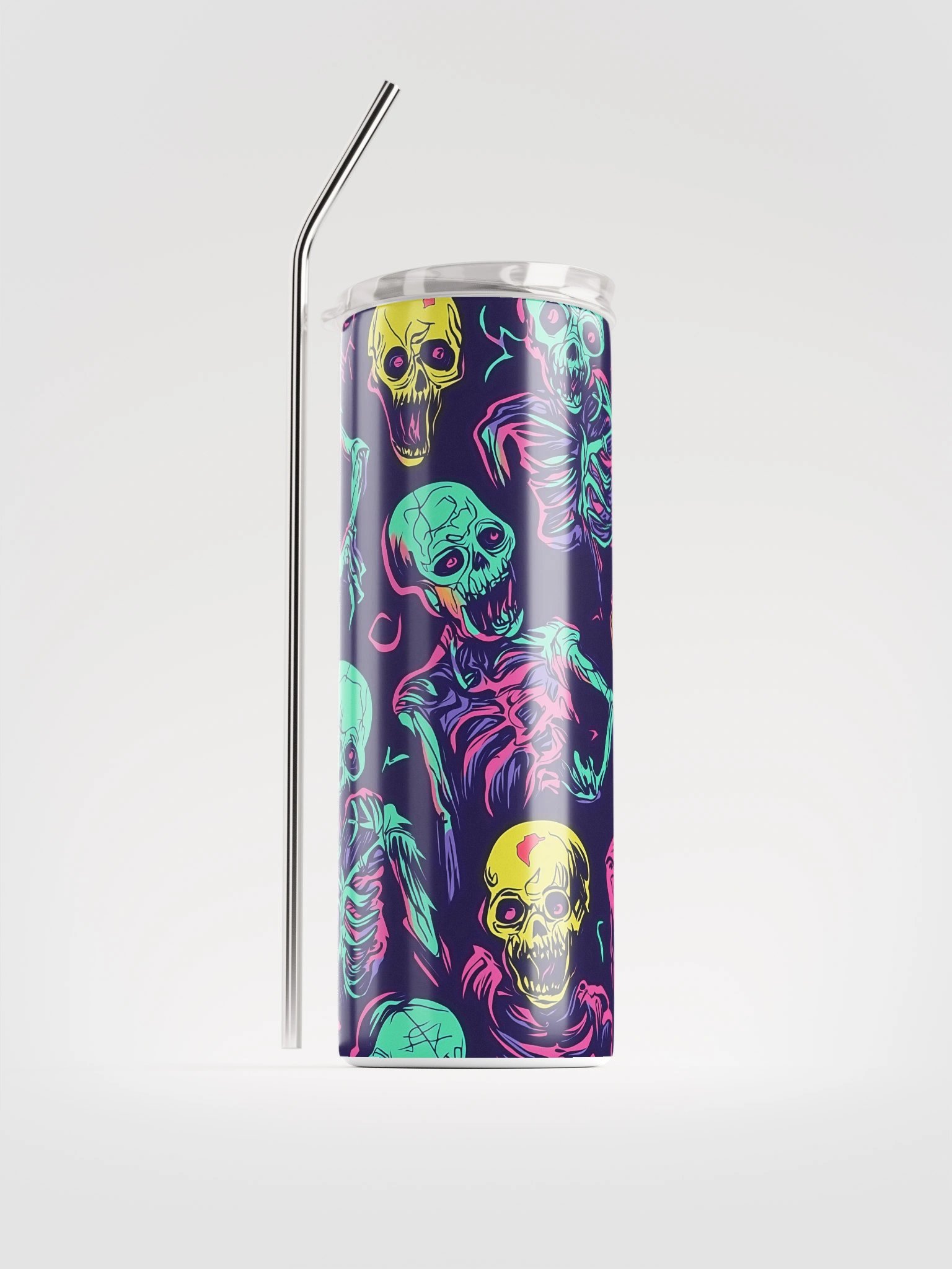 Neon Skeletons Stainless Steel Tumbler product image (1)