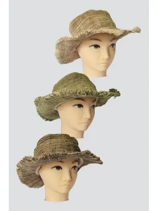 Wide Brim Hemp Hat Solid Colors product image (1)