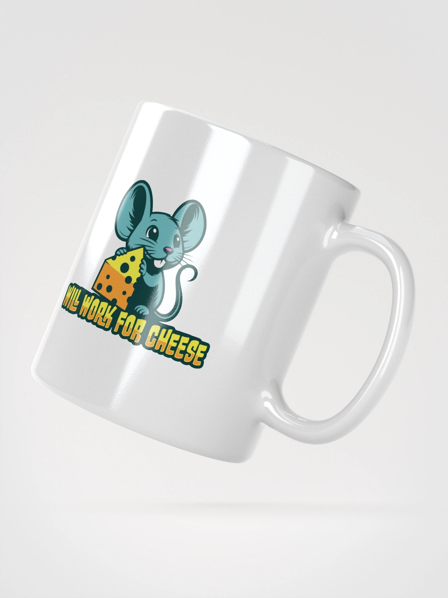 Will Work for Cheese – Funny Mouse Coffee Mug product image (8)