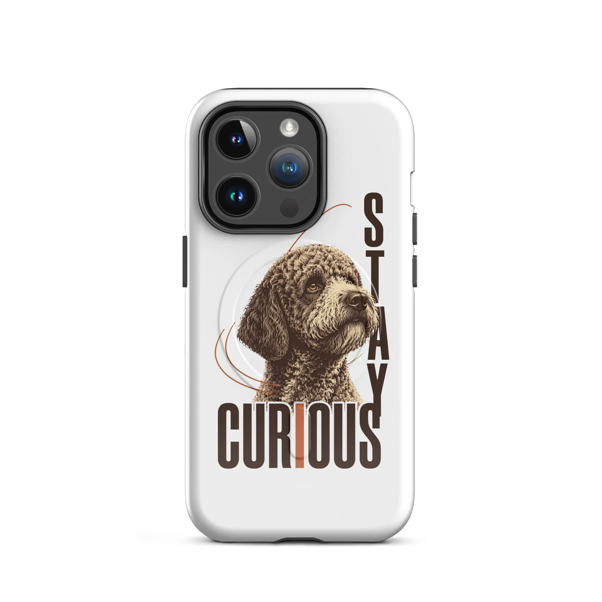 Stay Curious Lagotto iPhone Case product image (37)