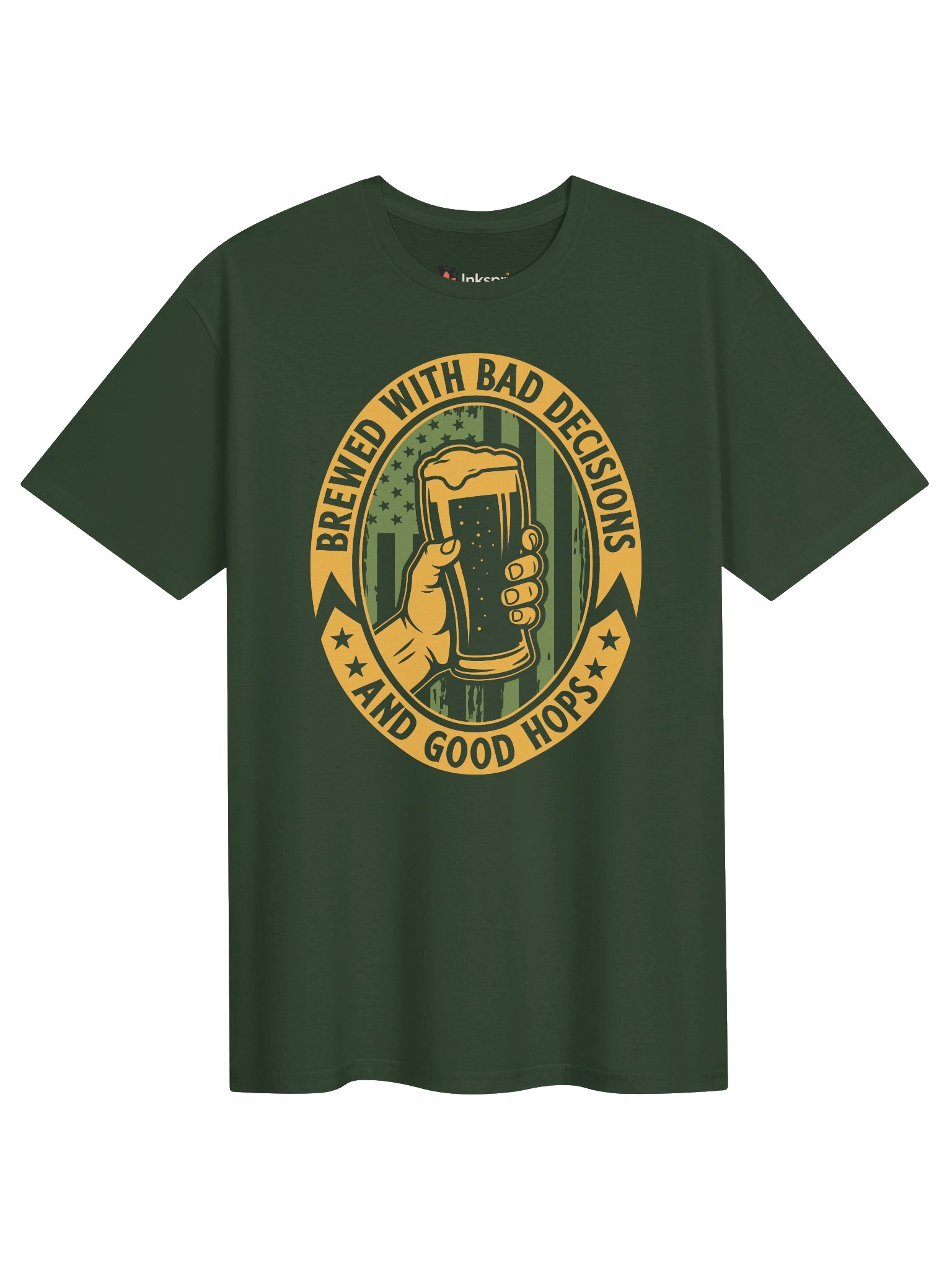 Brewed With Bad Decisions and Good Hops Unisex T-Shirt product image (21)