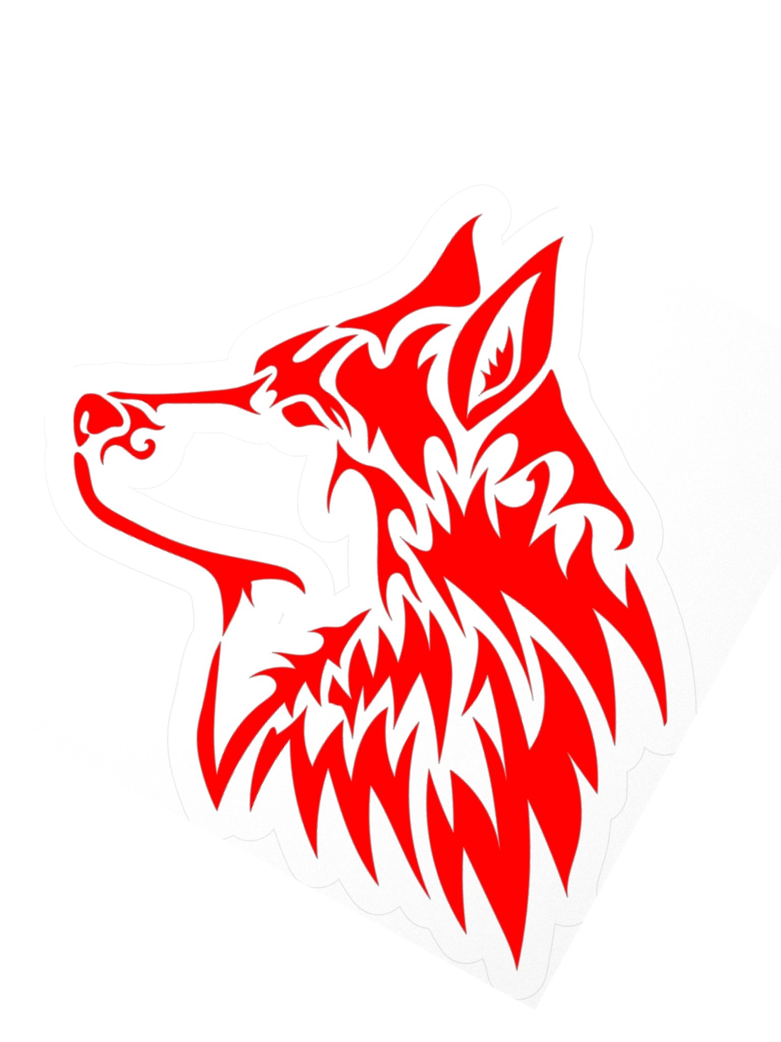 Kefsaus Wolf Kiss Cut Sticker product image (5)