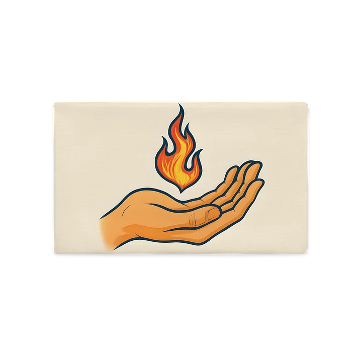 Prometheus_Pyrography - The Titan & Fire In Your Hand, Pillow Case product image (2)