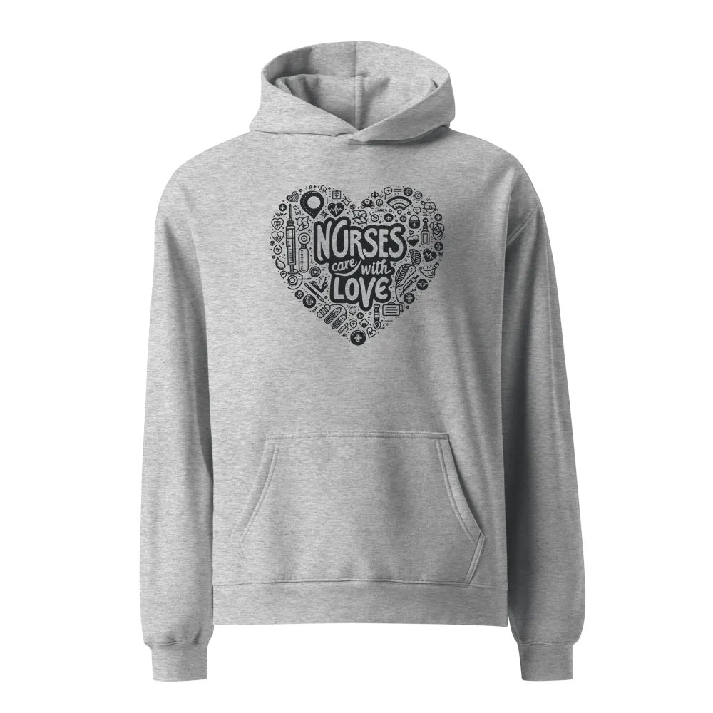 nurses care with love hoodie product image (1)