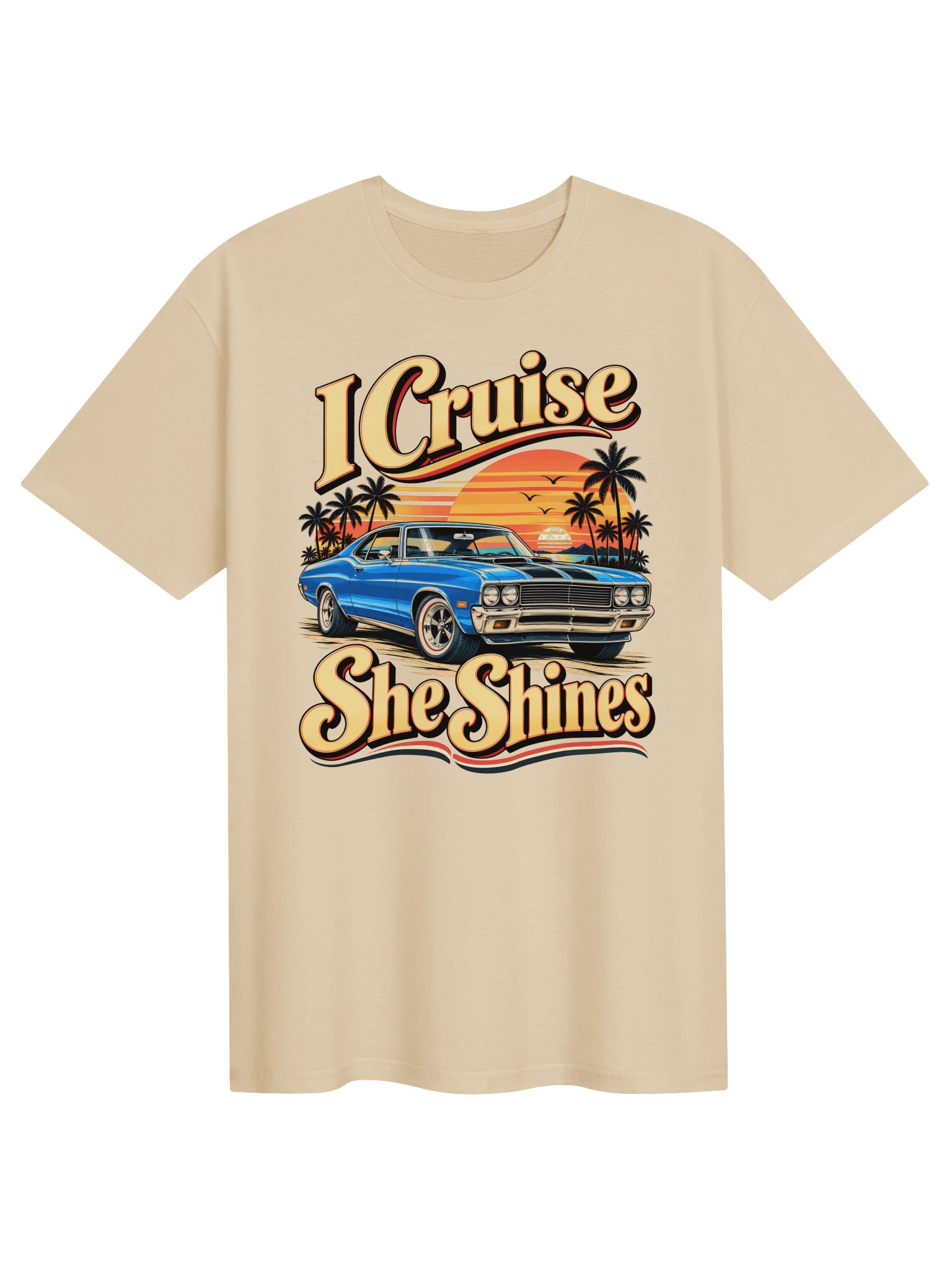I Cruise She Shines Retro Car Tee product image (2)