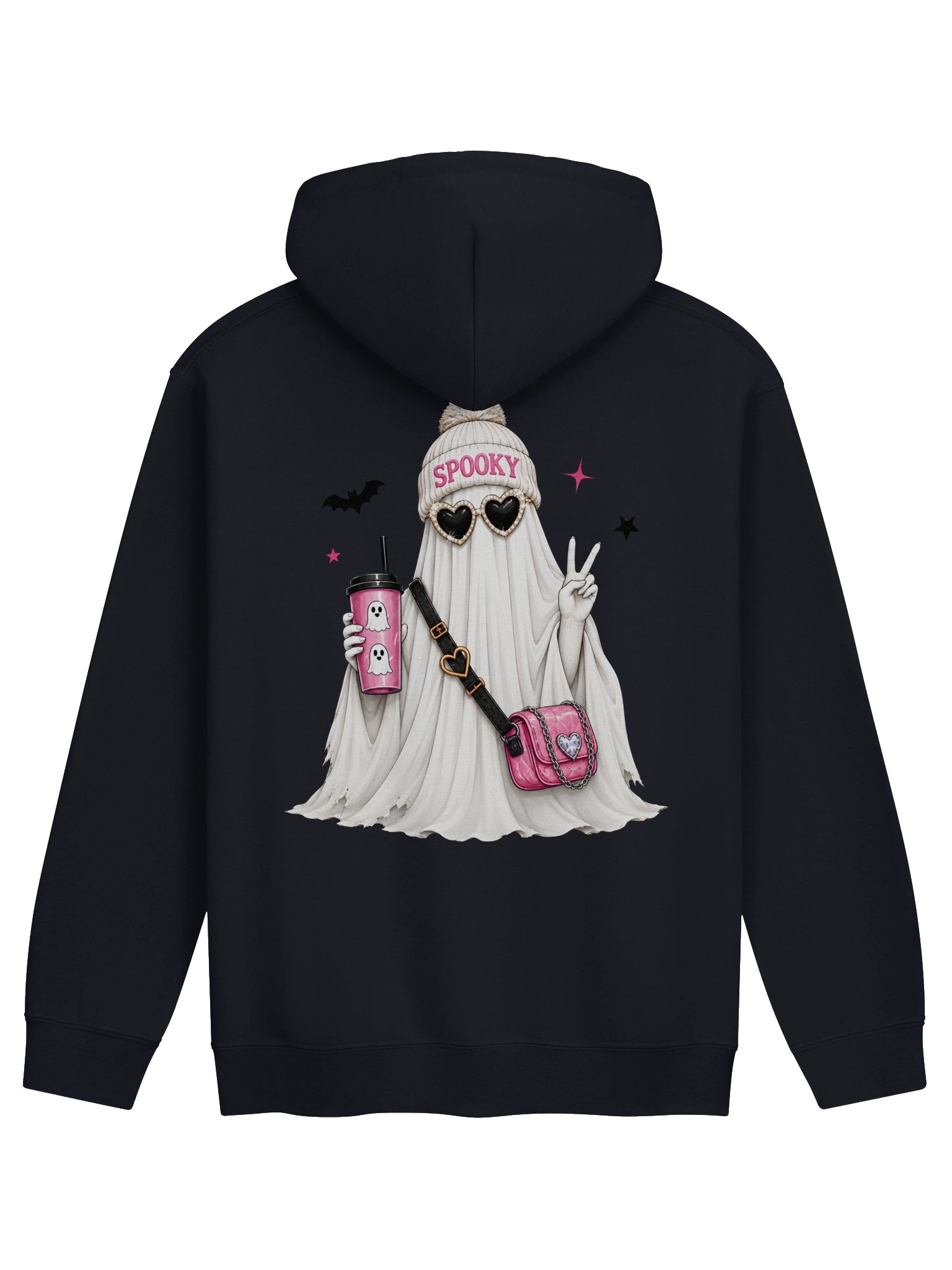 Spooky Ghost Stylish Girl Hoodie product image (5)