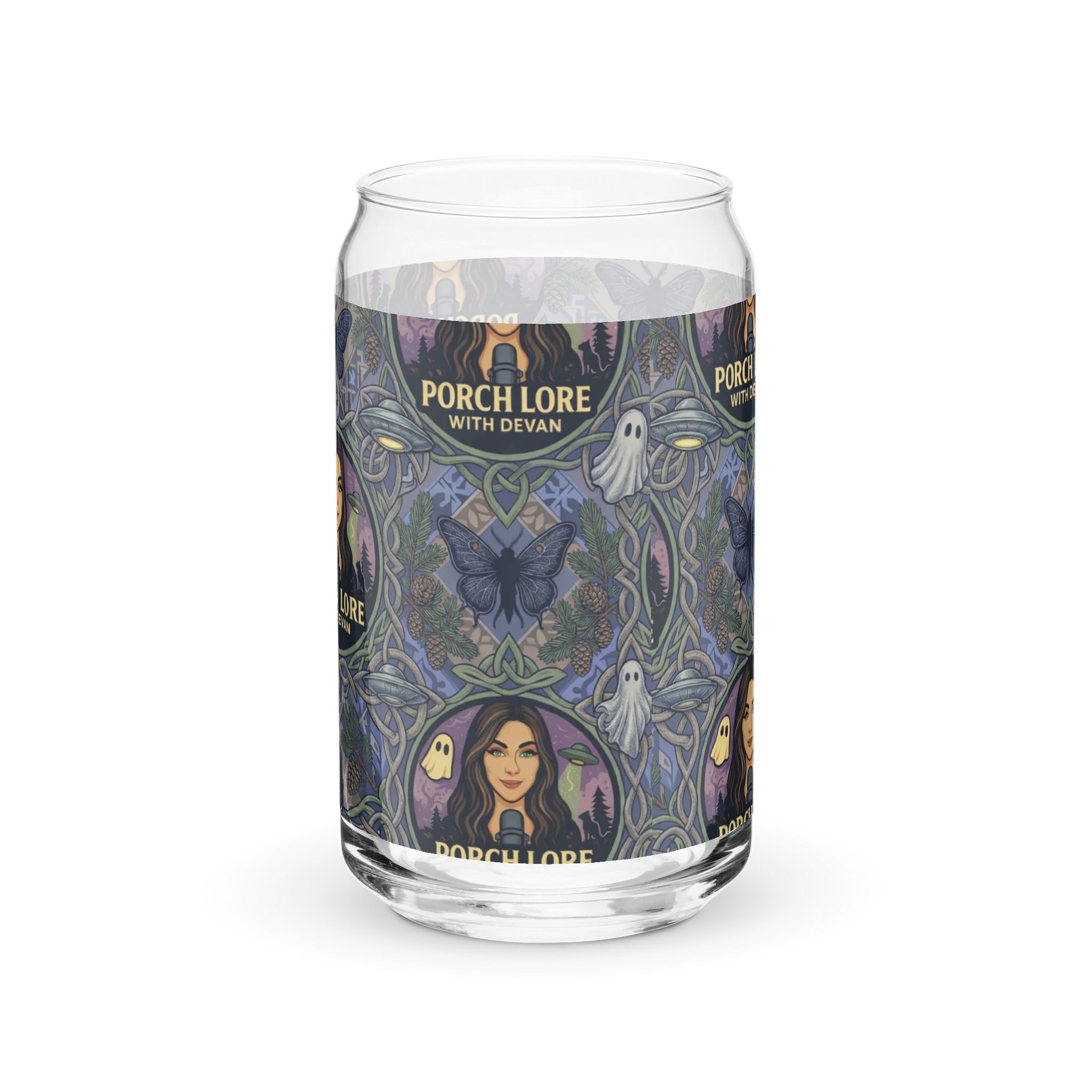 PORCH LORE DEVAN PERIWINKLE MOTH CAN-SHAPED GLASS product image (1)