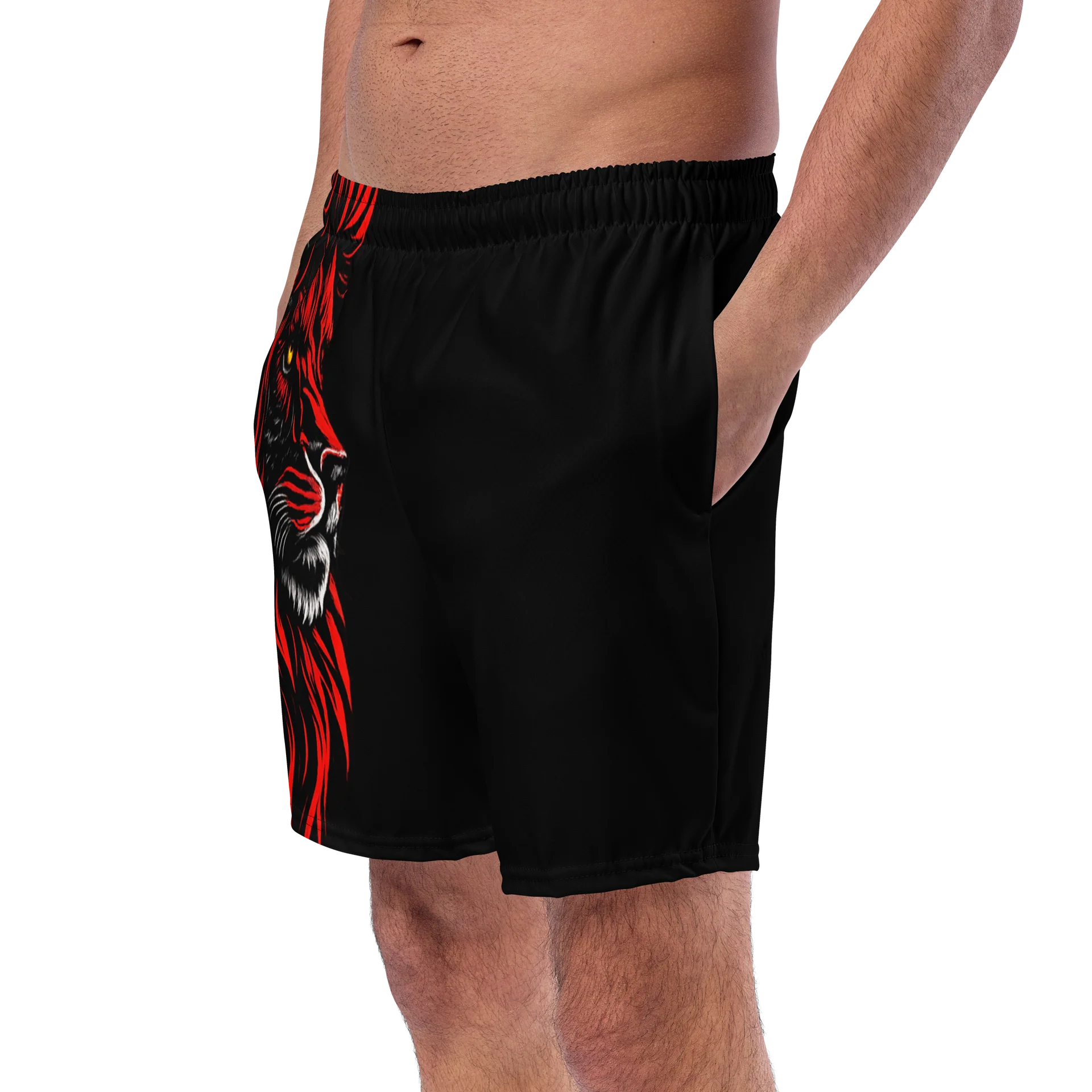 Red Mane Lion Swim Trunks product image (2)