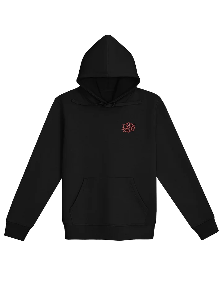 Jesus Saves Hoodie (red tex - back) product image (1)