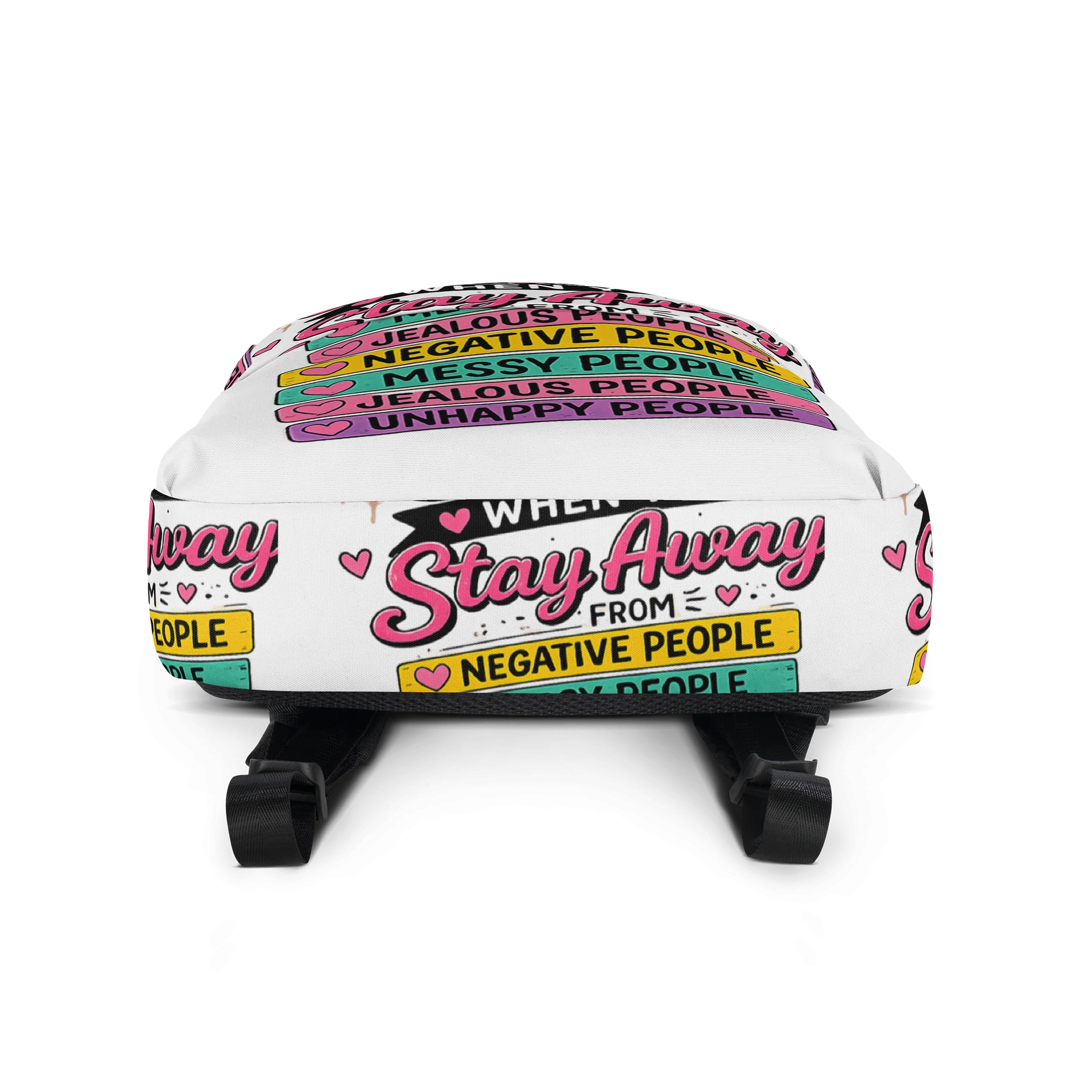 Stay Positive Quote Backpack product image (4)