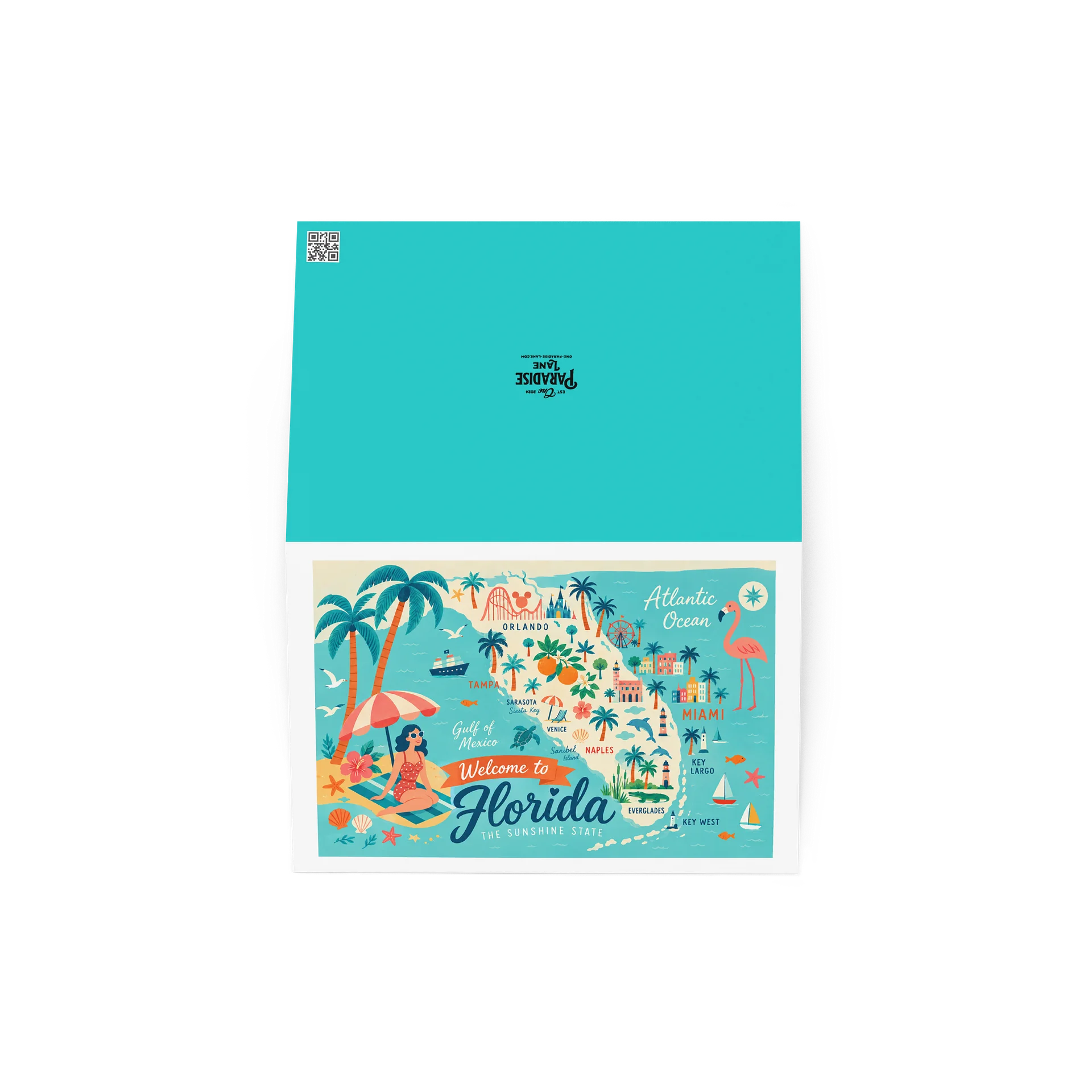 Welcome to Florida Retro Greeting Card product image (4)