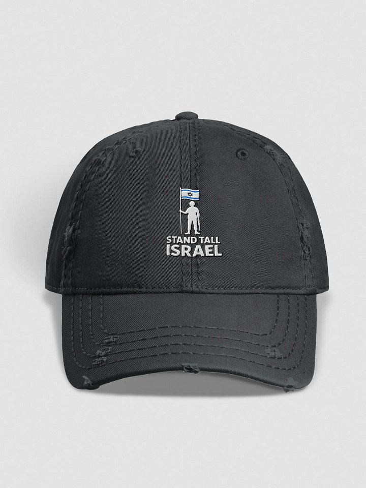 Stand Tall Israel Otto Distressed Dad Cap – Rugged Look, Unshakable Pride product image (3)
