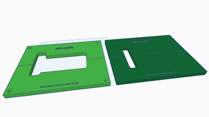 Stratocaster Tremolo Router Template (3D Print Files) product image (2)