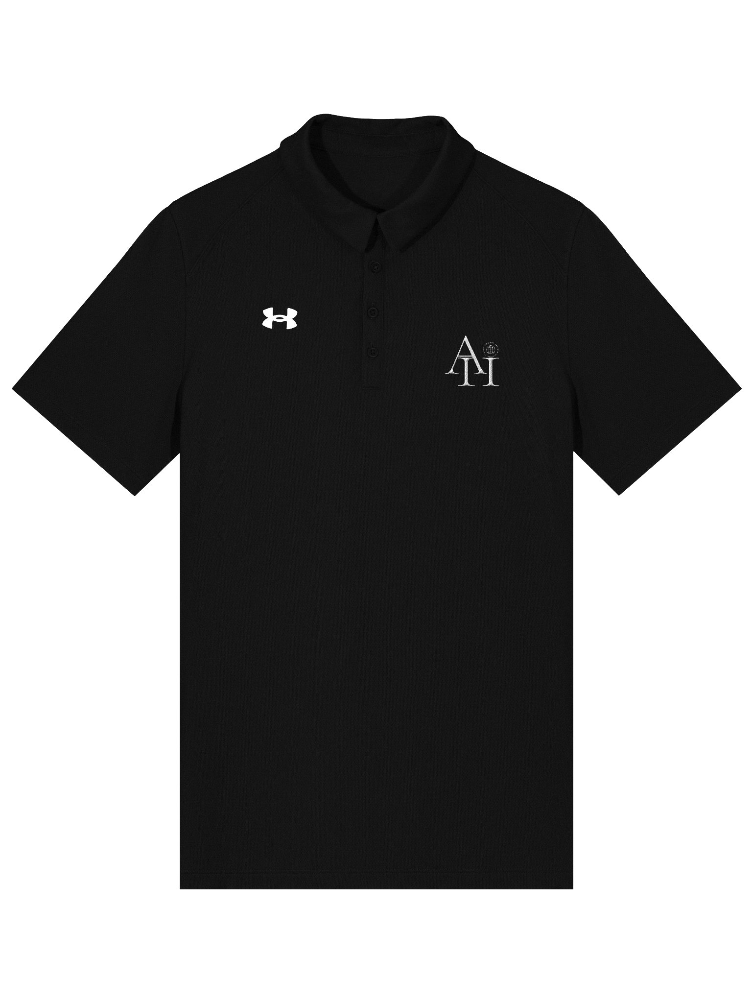 Aura11 Geometric Design Polo Shirt product image (1)