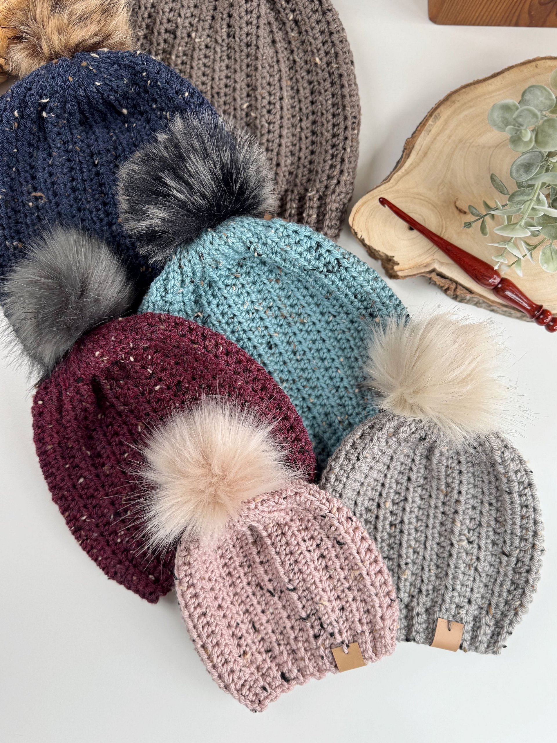 Easy Crochet Hat Pattern Baby to Adult Sizes | HanJan Crochet