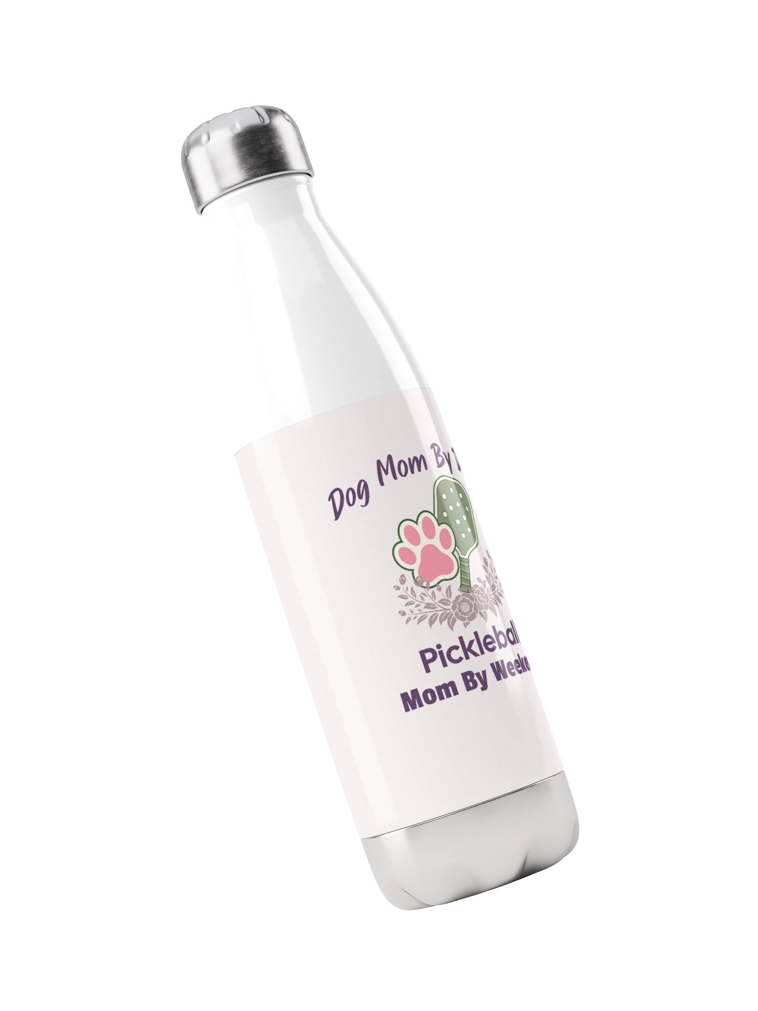 Dog Mom By Day Pickleball Mom By Weekend Water Bottle product image (3)