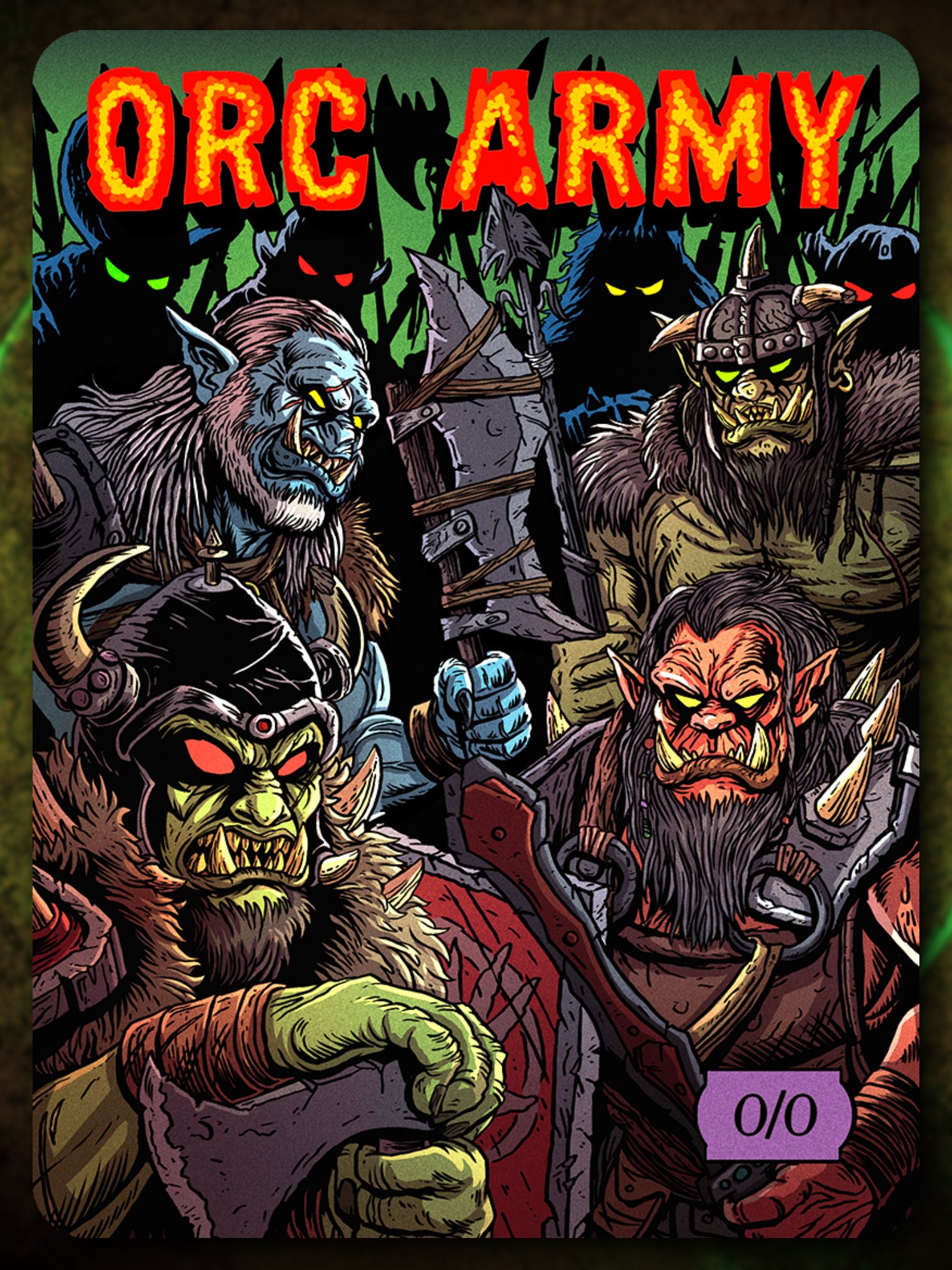 Orc Army 0/0 Full Art Token product image (1)