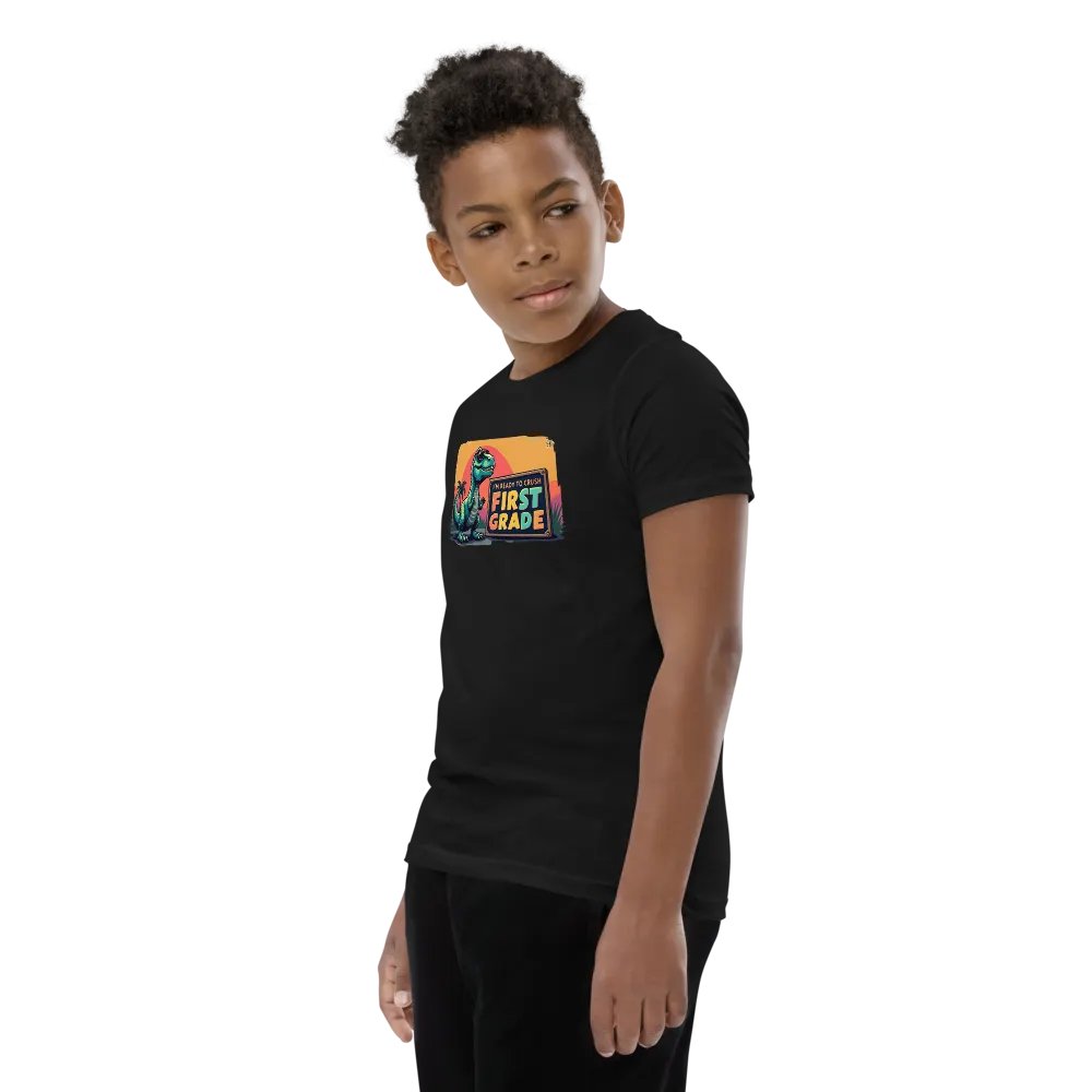 Dino Crush First Grade Youth T-Shirt product image (8)