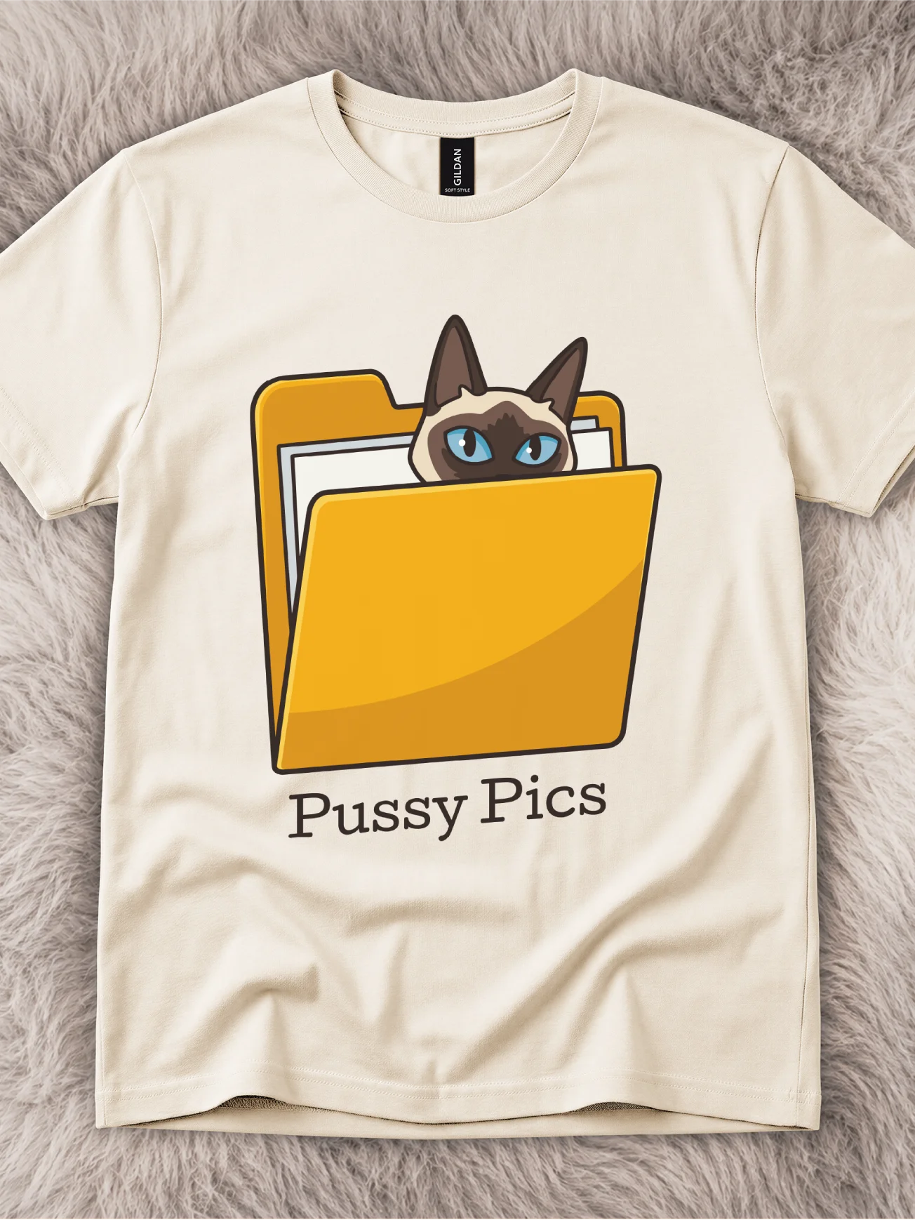 Pussy Pics Folder Siamese Cat Shirt product image (1)