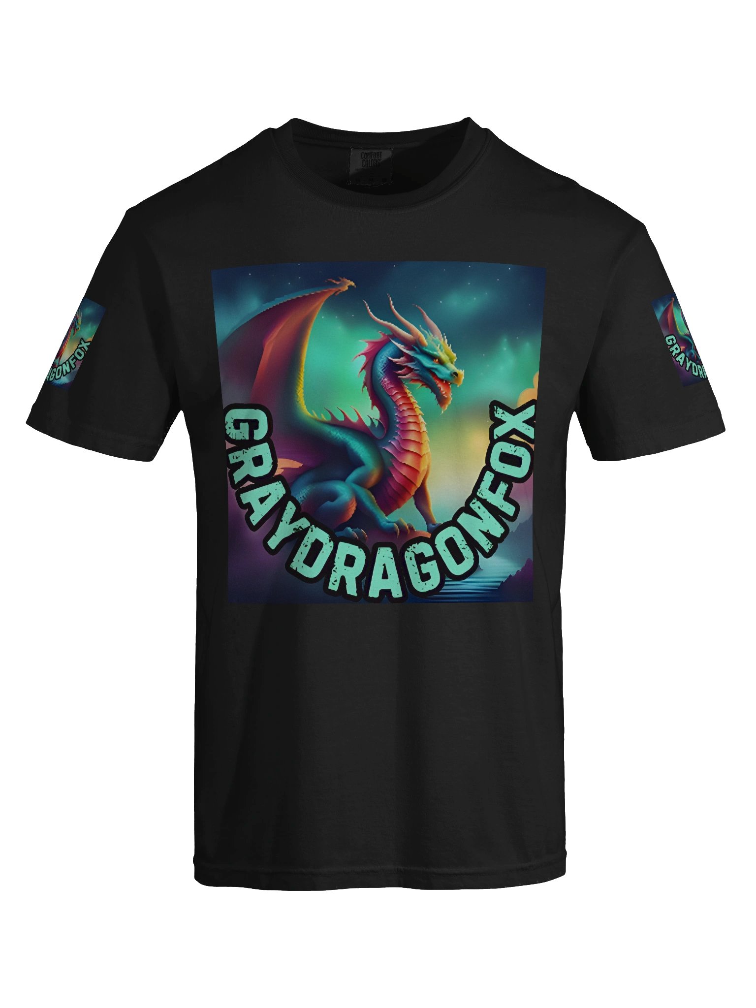 Graydragonfox "Squeeks Original" Decked Out Quad Logo Tee product image (7)