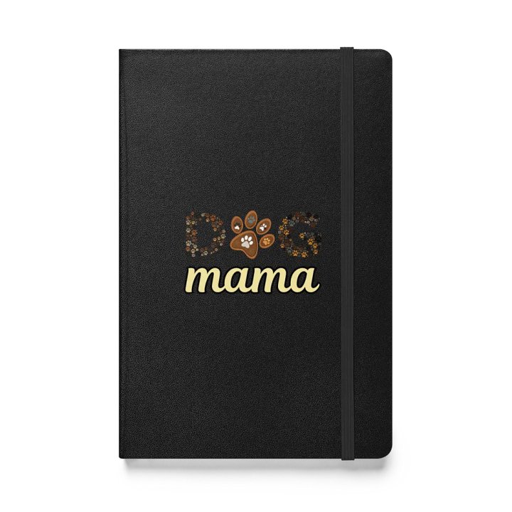 Dog Mama Paw Print Paw-some Hardcover Notebook product image (1)