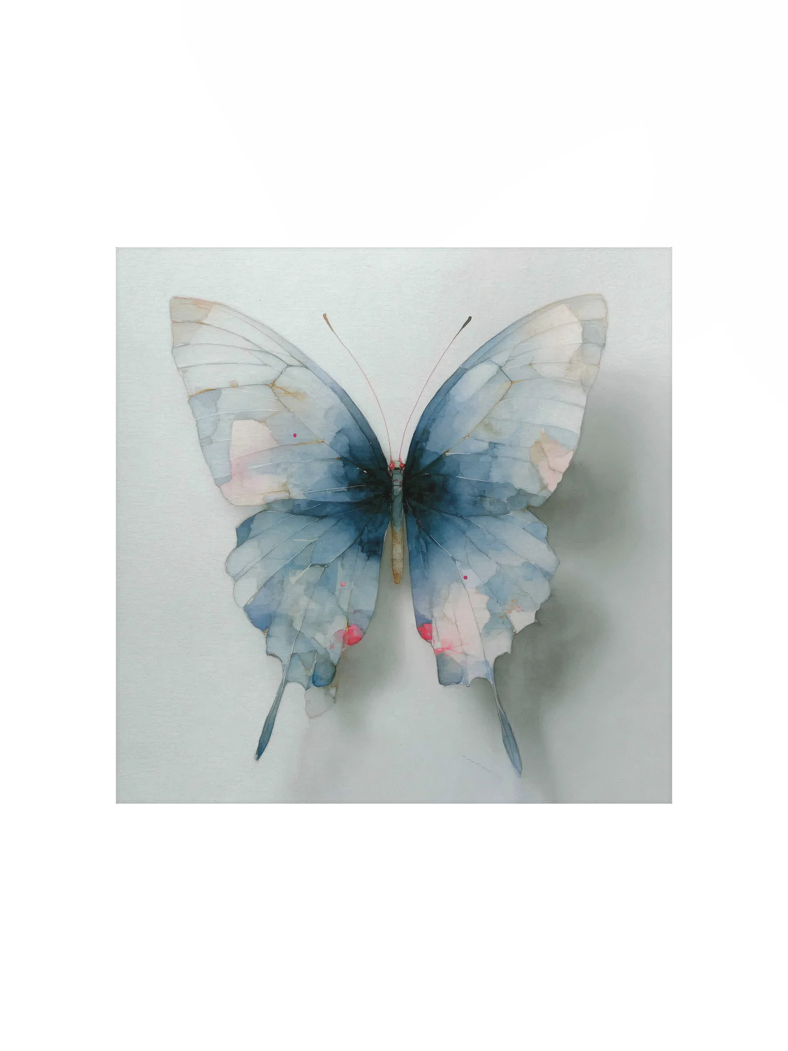 Pale Blue Watercolor Butterfly product image (2)