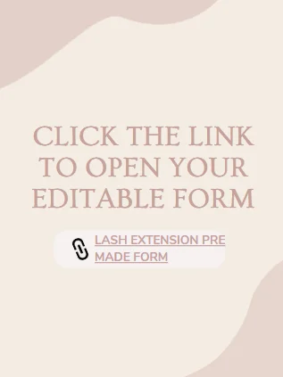 Pre Made Lash Extension Consultation Form product image (1)