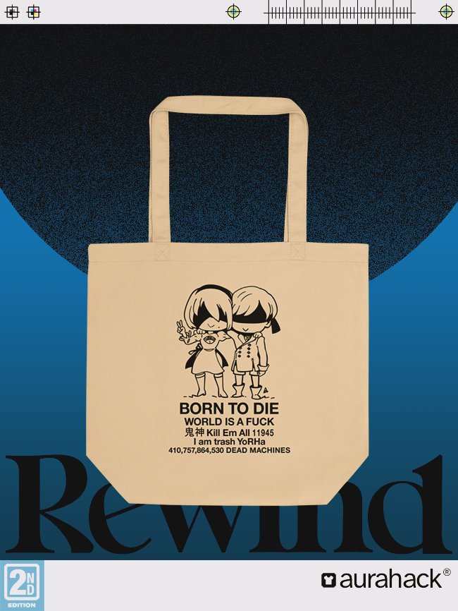 BORN TO DIE - TOTE BAG - TAN product image (1)