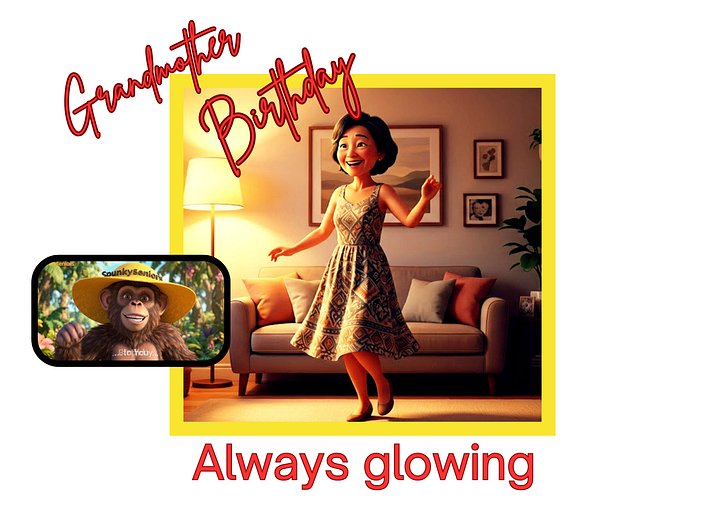 Always Glowing: Grandma Birthday product image (1)