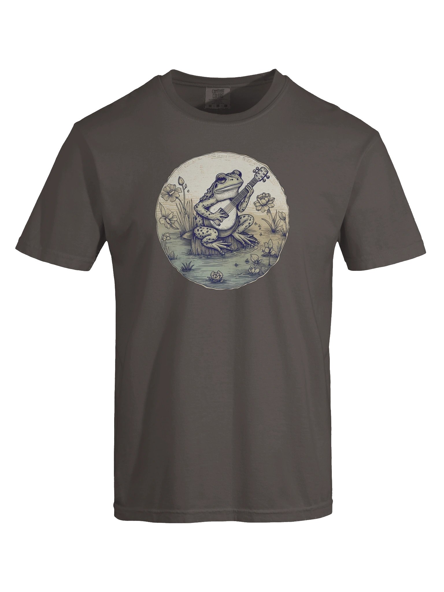 Vintage Frog Guitar Shirt – Retro Pond Music Graphic Tee product image (26)