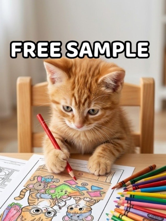FREE SAMPLE: (5 Printable Coloring Pages) Twinkle & Little Sue product image (1)