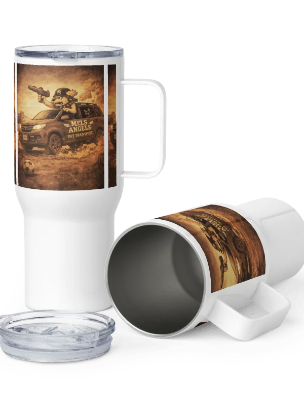 Dog Tank Badge Travel Mug | Mel’s Angels Pet Transport 25oz & 40oz Insulated Tumbler product image (9)