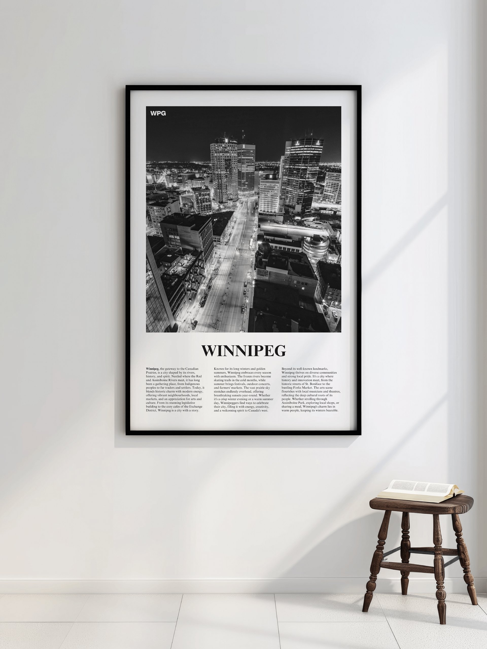 Winnipeg 02 Newspaper Poster | Framed product image (2)