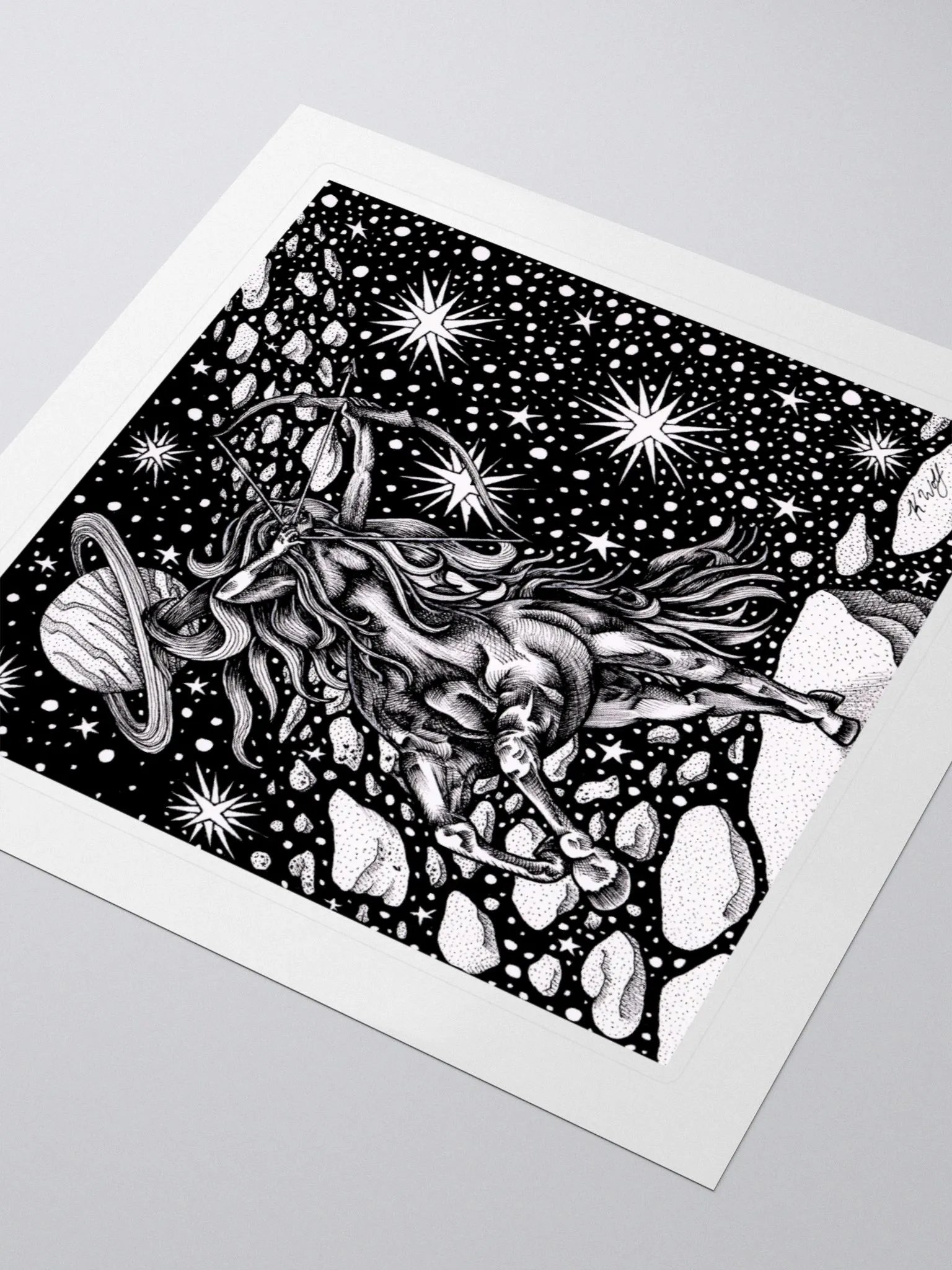 Sagittarius Zodiac Kiss Cut Stickers product image (3)