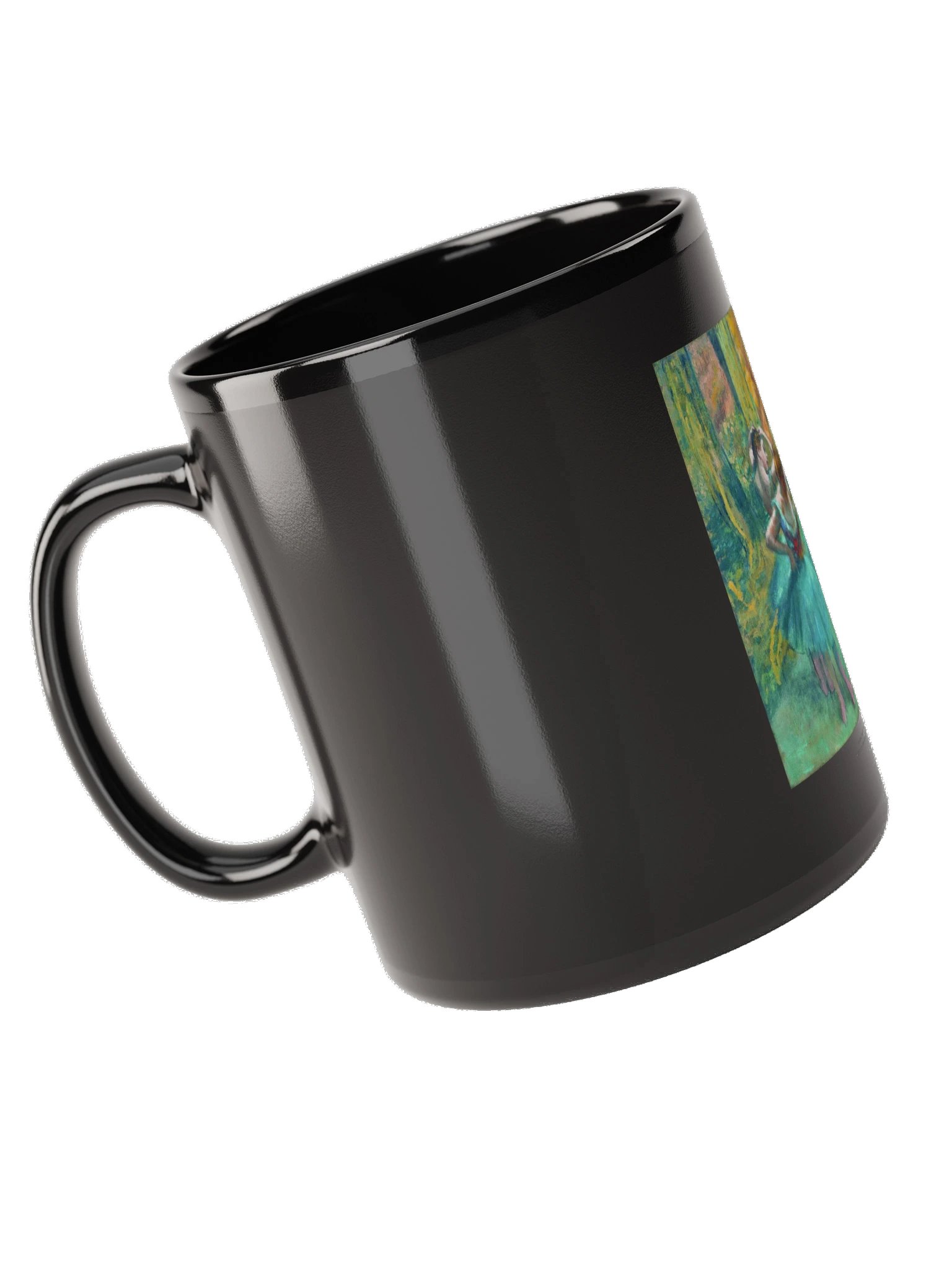 Dancers, Pink and Green — Black Mug product image (5)