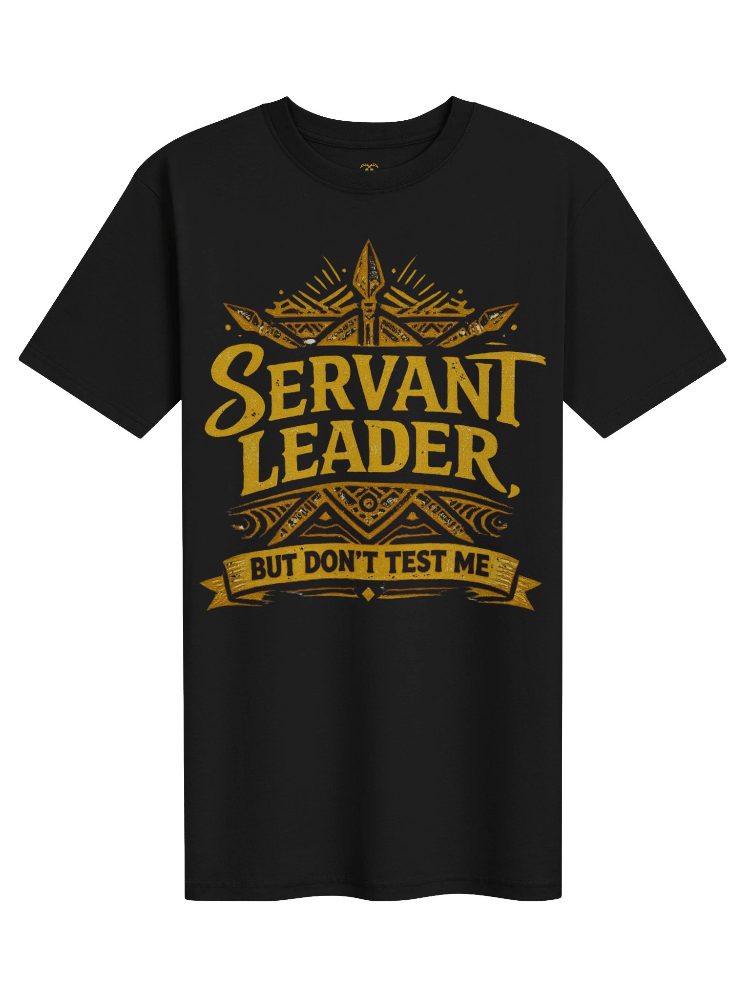 Servant Leader But Don't Test Me Tee - Dark product image (2)