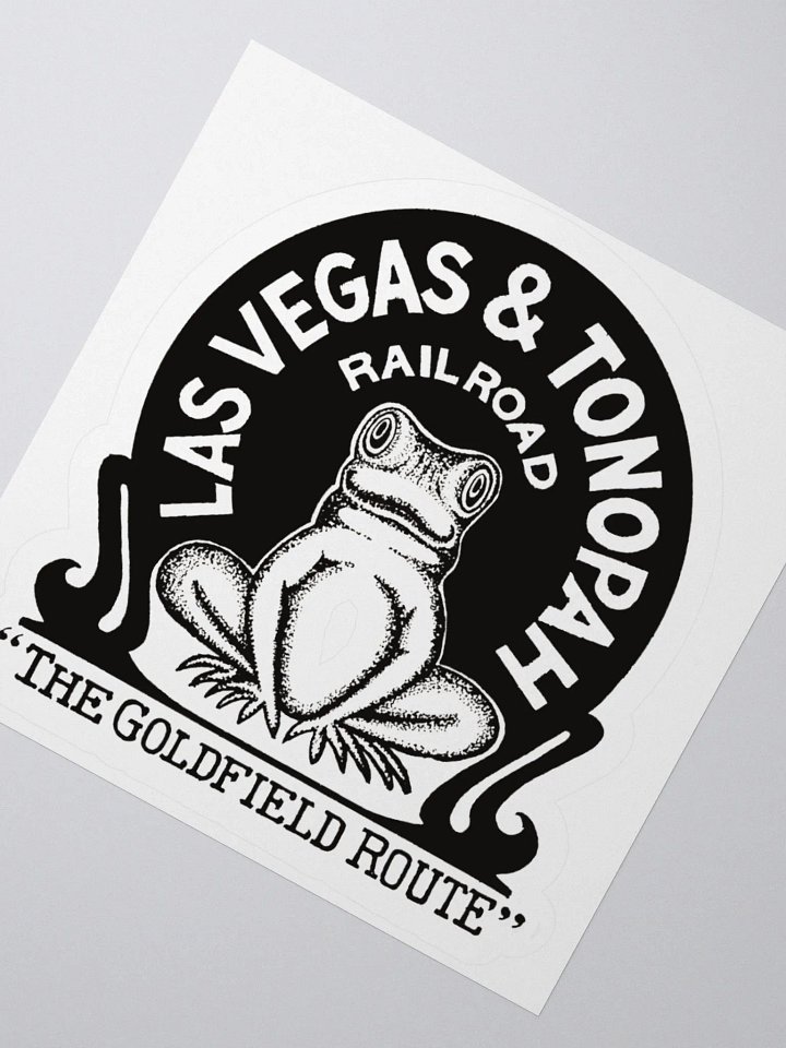 Las Vegas & Tonopah Railroad Vintage Bullfrog Sticker THE GOLDFIELD ROUTE! product image (4)